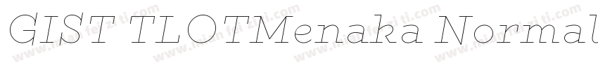 GIST TLOTMenaka Normal字体转换
